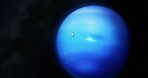 El planeta Neptuno, sistema solar, universo