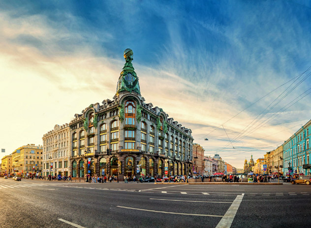 Edificio Singer, centro histórico de San Petersburgo, Rusia © Alexander Luginin / 500px