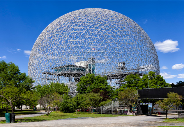 Cúpula de la Biosfera de Montreal, Canadá. 