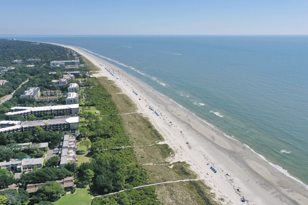 Litoral de la isla de Hilton Head.