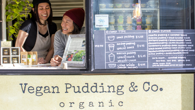 Sora y Hiro crearon Vegan Pudding & Co en 2015 © Noriko Tidball