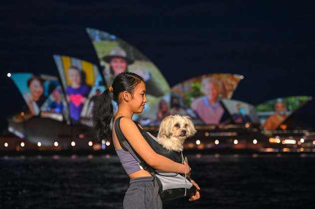 Delante de la Sydney Opera House. © Anadolu Agency via Getty Images