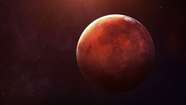 Marte, el “planeta rojo”, el cuarto planeta más cercano al Sol