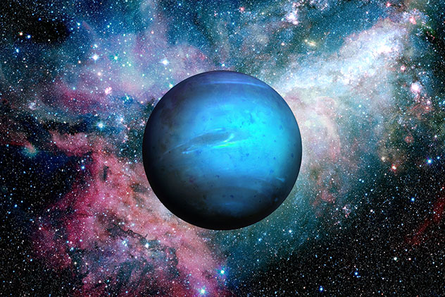 Neptuno, el único planeta del sistema solar no visible a simple vista