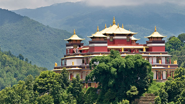 Monasterio en Katmandu, Nepal