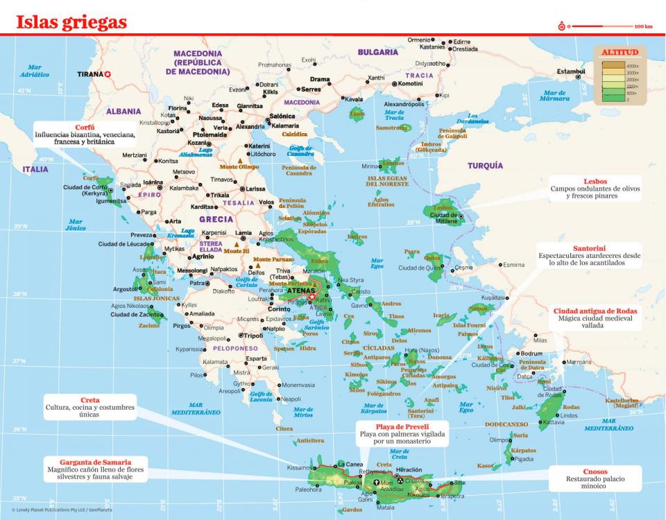 Mapa de las islas griegas para preparar tu viaje a las islas griegas de la forma más sencilla