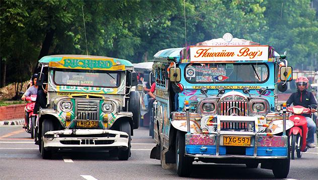 Jeepneys en Manila, Filipinas