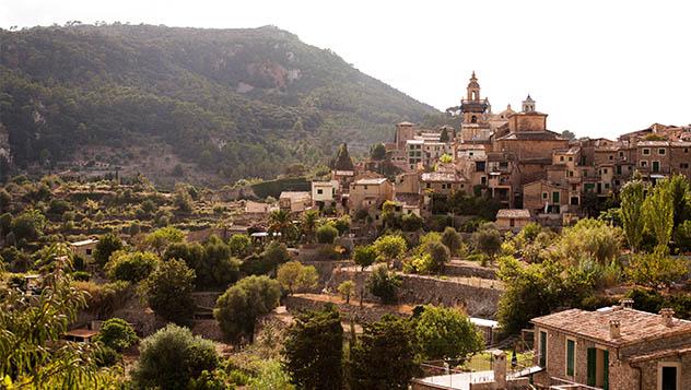 Vistas del pueblo de Valldemossa, Mallorca, Islas Baleares, España