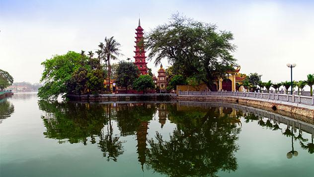 Tran Quoc Pagoda en Hanói, Vietnam