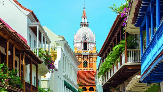 Cartagena, en la costa caribeña de Colombia, tesoro de la arquitectura colonial