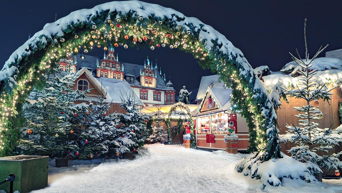 Mercado navideño de Coburgo, Baviera, Alemania