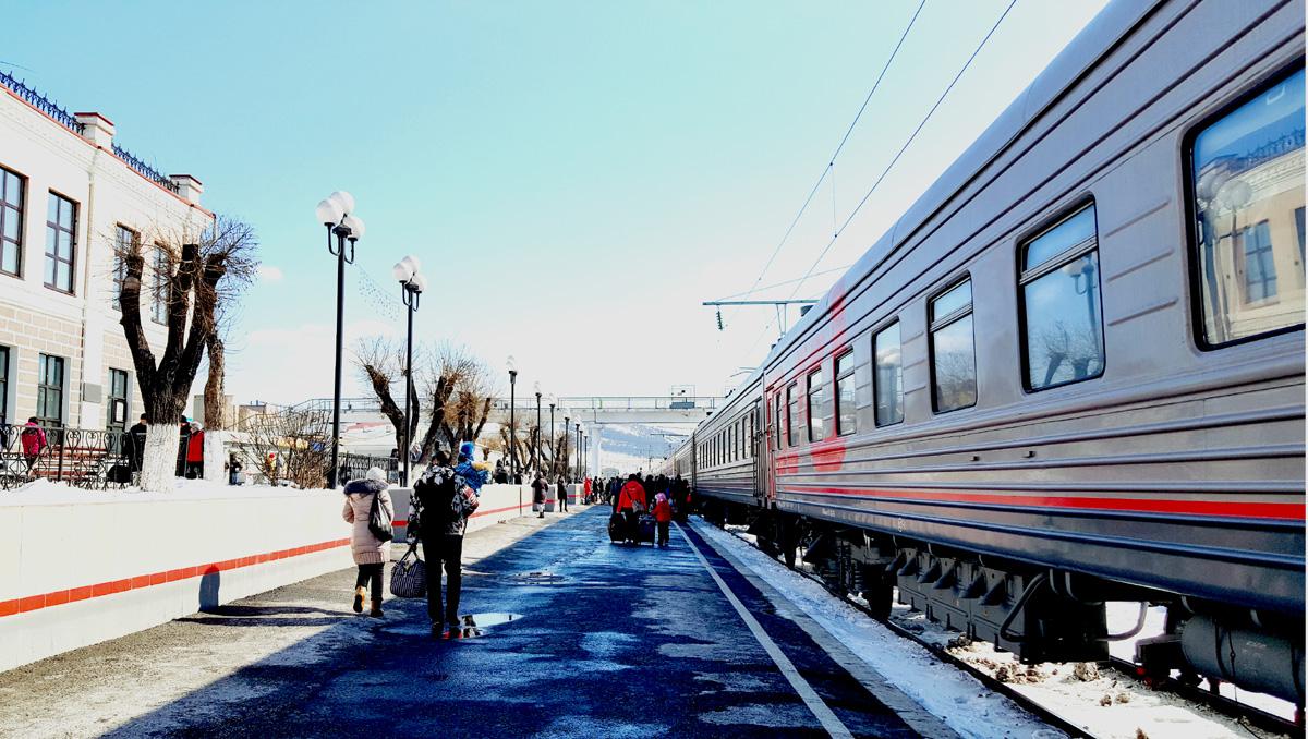 Estación del Transiberiano, Rusia