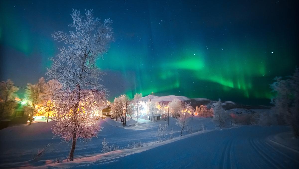 Aurora boreal, Suecia