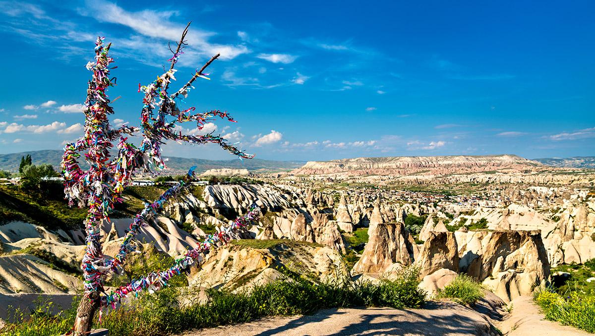 Árbol de los deseos, Capadocia, Turquía