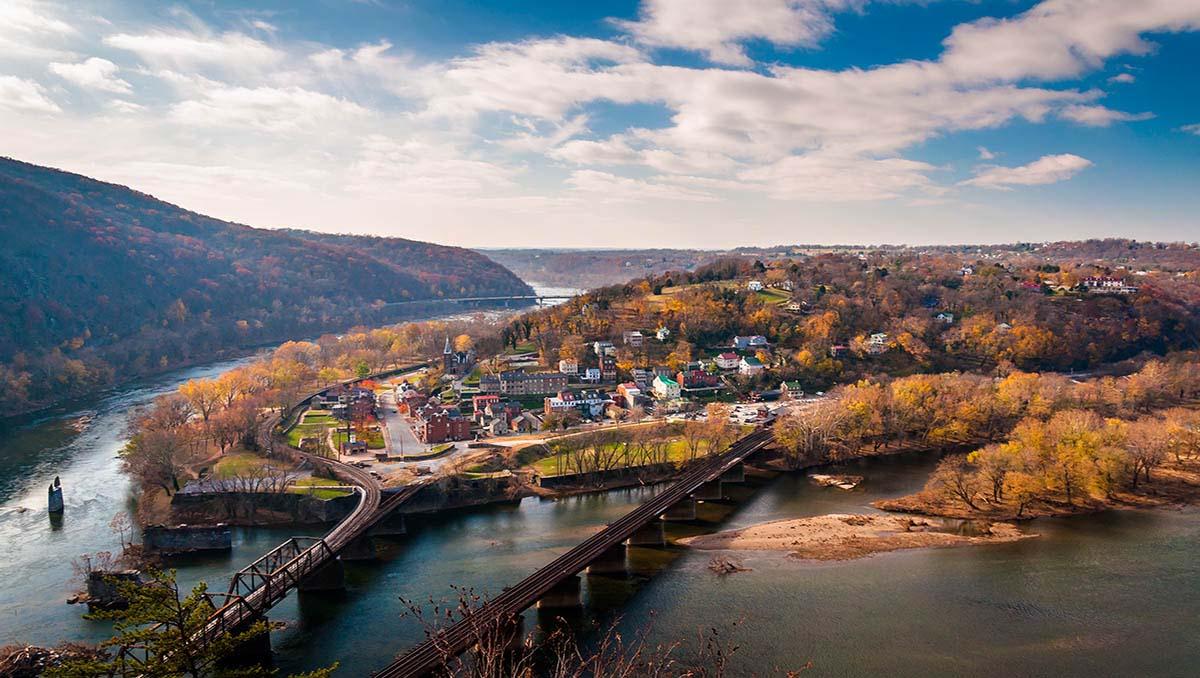 Harpers Ferry desde Maryland Heights, Virginia Occidental
