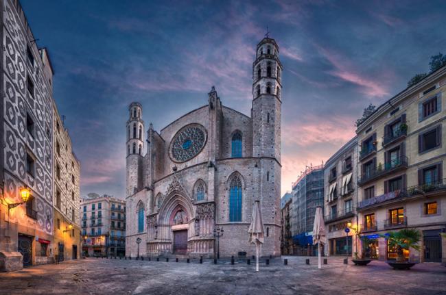 Basílica de Santa Maria del Mar, Barcelona, Cataluña, España