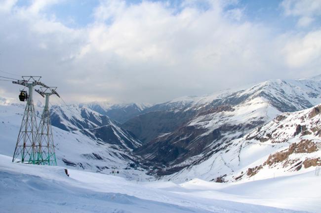 Estación de esquí de Dizin, montes Alborz, Irán