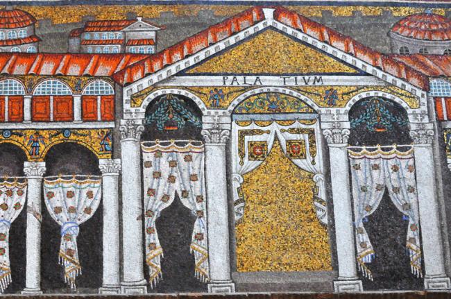Mosaico de la Basilica di Sant'Apollinare Nuovo, Rávena, Italia