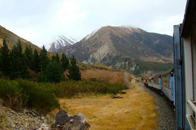 Ferrocarril TranzAlpine, Nueva Zelanda