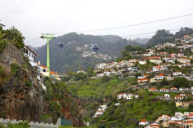 Teleférico entre Monte y Funchal, Madeira, Portugal