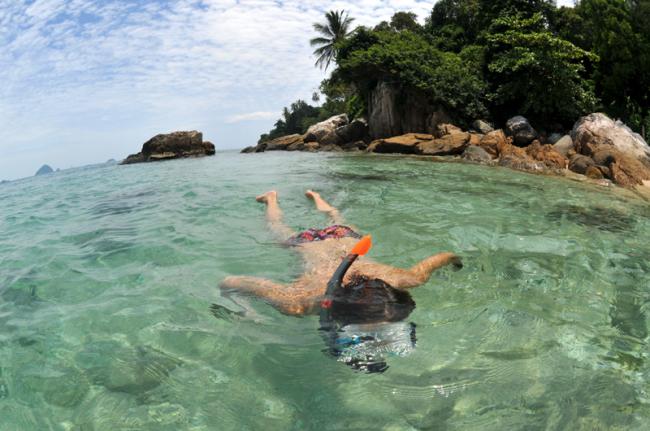 Buceo con tubo, Pulau Perhentian, Malasia