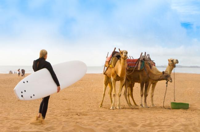 Surf en Esauira, Marruecos