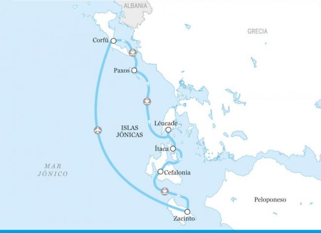Itinerario para descubrir las islas Jónicas, Islas Griegas