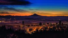Portland al amanecer, EE UU