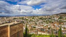 Granada vista desde la Alhambra, Andalucía, España