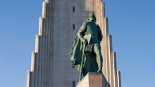 Leif Erikson, explorador islandés, Reikiavik, Islandia