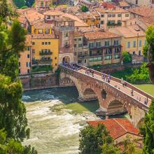 Vista del casco antiguo de Verona