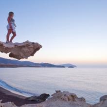 El mar de Cabo de Gata, Almería, Andalucía, España