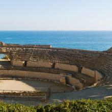 Anfiteatro romano en Tarragona, Cataluña, España