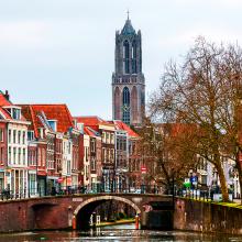 Utrecht, Países Bajos. Vista del casco antiguo.