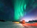 Aurora boreal, Fairbanks, Alaska, EE UU