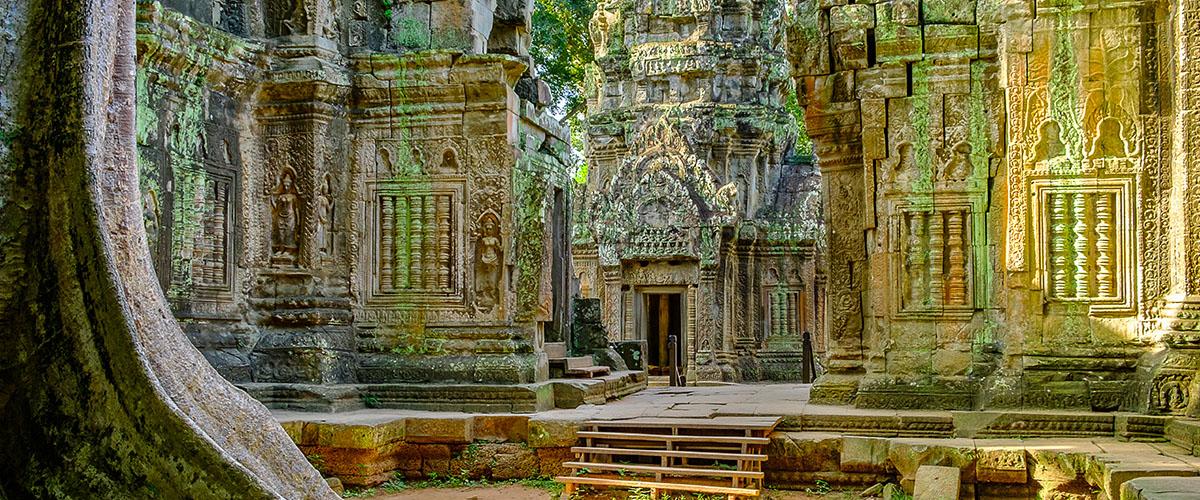 El templo Ta Prohm de Angkor, Siem Reap, Camboya
