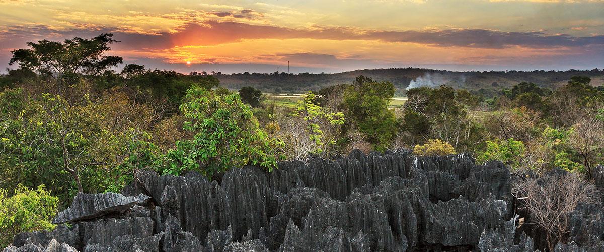 El maravilloso paisaje de Tsingy de Bemaraha, Madagascar
