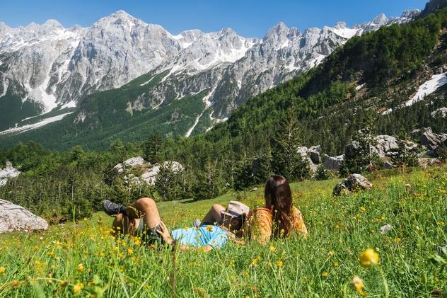 Descansando en el valle de Valbona. © Shutterstock / Andrii Marushchynets