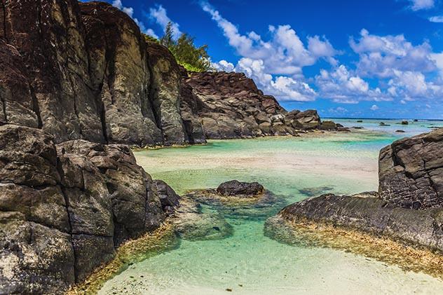 Playa Black Rock, en Rarotonga