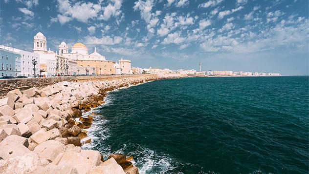 Vista de Cádiz, España