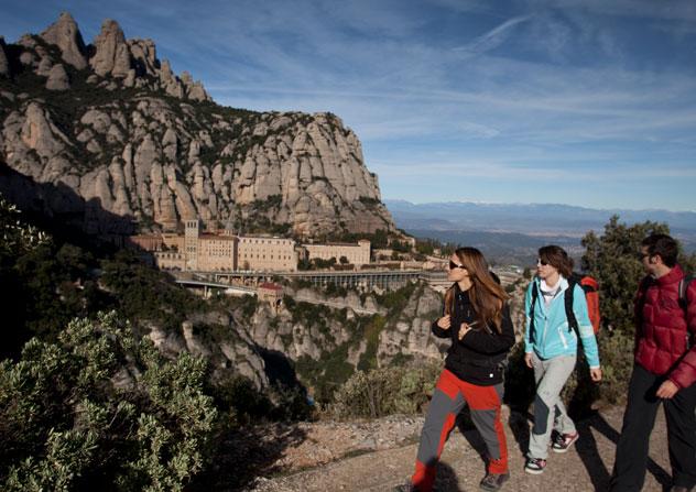 Subiendo a Montserrat. 