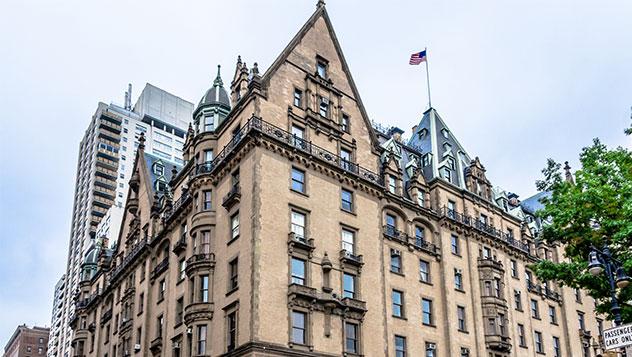 Fachada, del Edificio Dakota, Nueva York